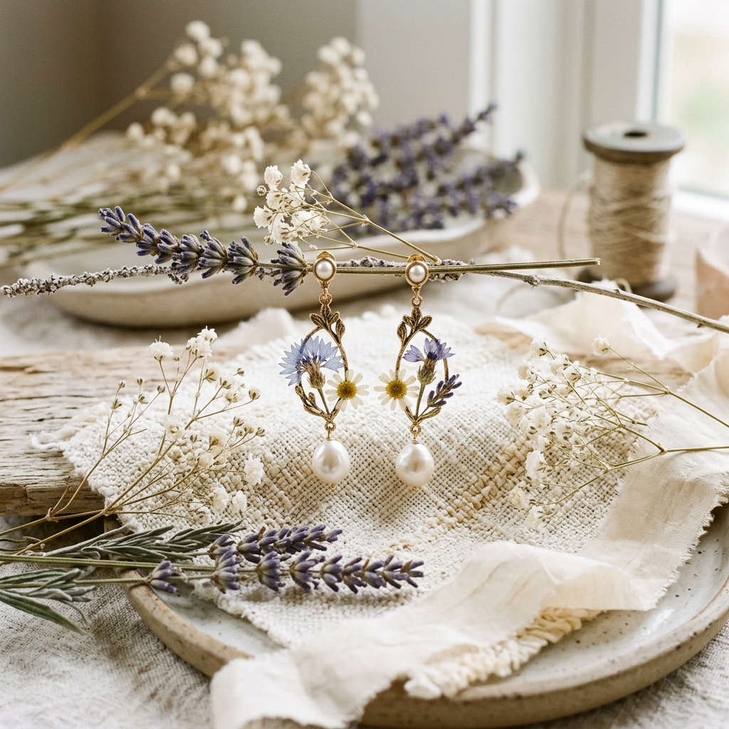 Dangle pearl packaging styling